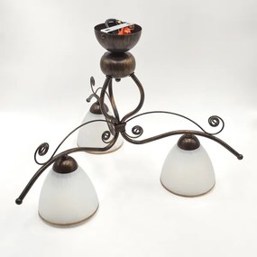 Brilagi - LED Prisadený luster ANTICO 3xE27/60W/230V bronz patina