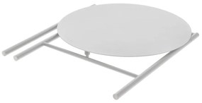 Biely kovový okrúhly jedálenský stôl ø 70 cm Disc – Zone