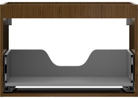 Mexen Box-A, závesná skrinka 70 cm, 1 zásuvka, orech, 91AX0-0700-470-1-86