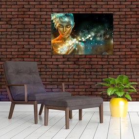 Obraz zlatej víly (90x60 cm)