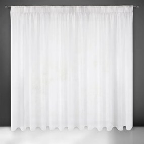 DECOREUM  Hladká záclona s trblietkami 135 cm x 270 cm biela 100 % polyester 98863