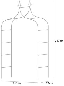 Bestent Záhradná pergola na ruže 150x37x240cm