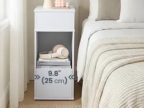 Noční stolek Sily 25 cm bílý