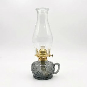 Brilagi - petrolejová lampa MERLIN dymová/sivá