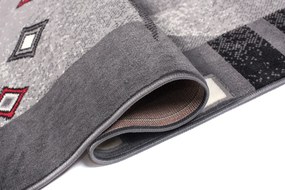 TA Koberec 4596A DARK GRAY CHEAP PP CRM Sivý Obdĺžnikový Rozmer: 60x100 cm