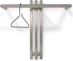 Kovový nástenný vešiak v striebornej farbe 65 cm Senza – Spinder Design