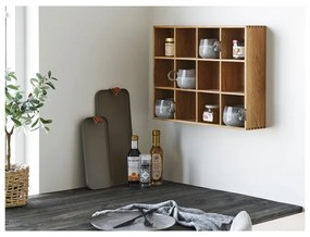 Poschodová polica v dekore duba v prírodnej farbe 11 cm Soria – House Nordic