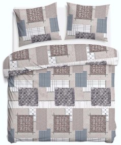 FLANELOVÉ OBLIEČKY FLANELOVE 200X220 CM, 2KS 70X80 CM VZOROVANÉ