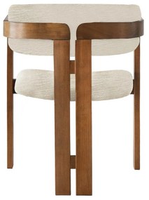 Jedálenská stolička CO Light Grey and Walnut