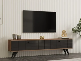 TV stolík/skrinka Butepe (antracit + borovica atlantická) . Akcia -30%. Vlastná spoľahlivá doprava až k Vám domov. 1095157