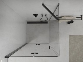 Mexen Lima sprchovací kút 80x80 cm, priehľadná, čierna, 856-080-080-70-00