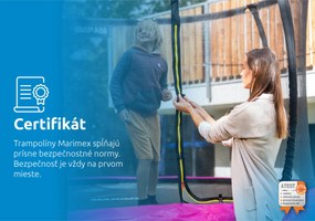 Marimex | Trampolína Marimex Standard 244 cm ružová + ochranná sieť + rebrík ZADARMO | 19000110