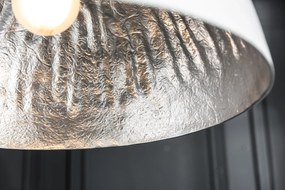 Závesné svetlo Žiarivá biela strieborná 50cm