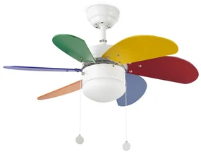FARO Barcelona FARO 33179 - Stropný ventilátor PALAO 1xE14/40W/230V FA33179