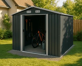 Záhradný domček BestBerg ZDB-9A / 9 m² / 279 x 324 x 211 cm / šedá