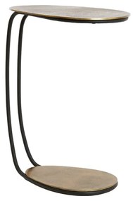 Kovový odkladací stolík 27x43 cm Marsh – Light &amp; Living