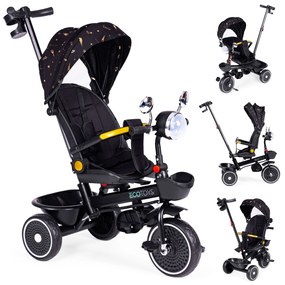 Detská trojkolka s otočným sedadlom čierna ECOTOYS