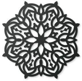 drevko Mandala na stenu Rast Rozmer obrazu: 44,5 x 44,5 cm, Farba dekorácie: Čierna