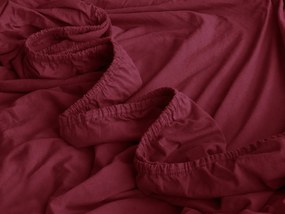 XPOSE® Jersey plachta Exclusive - bordó 180x200 cm