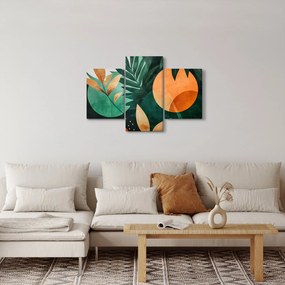 Obraz - Geometrické prírodné motívy (90x60 cm)