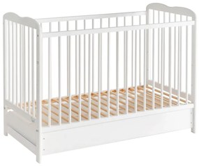 Postieľka Ala II Plus zásuvka biela