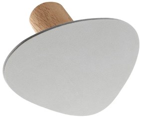 Svetlosivý nástenný oceľový háčik Dot S Nupo – LIND DNA