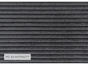 Antracitovosivá menčestrová rozkladacia rohová pohovka (pravý roh/do tvaru "U") Brave Dave – Miuform