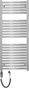 Mexen Helios, elektrické vykurovacie teleso 1200x500 mm + vykurovacia tyč 600 W, chrómová, W103-1200-500-2600-01