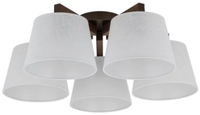 Brilagi - Prisadený luster LATTE 5xE27/15W/230V borovica/biela