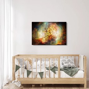 Abstraktný obraz stromu (90x60 cm)