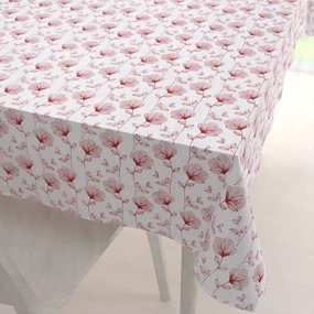 Biante Bavlnený obdĺžnikový obrus Sandra SA-253 Červené poľné kvety 120x140 cm