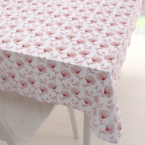 Biante Bavlnený obdĺžnikový obrus Sandra SA-253 Červené poľné kvety 60x100 cm