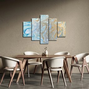 Obraz - Modrý mramor (150x105 cm)