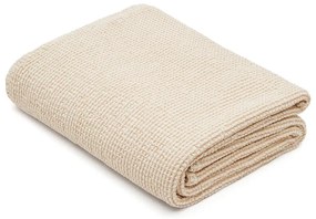 Béžový bavlnený pléd 240x260 cm Senara – Kave Home