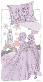 Bavlnené obliečky do detskej postieľky Ľadové kráľovstvo - Frozen - Disney - 90 x 140 cm + 40 x 55 cm