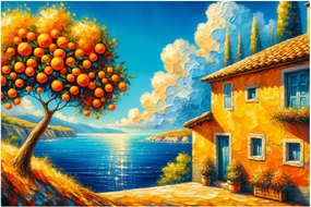 Obraz - Dom s pomarančmi II. (90x60 cm)