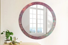 Okrúhle zrkadlo s potlačou Festival farieb fi 90 cm
