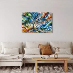 Obraz – Farebný energetický strom (90x60 cm)