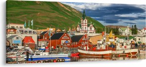 Obraz - Húsavík (120x50 cm)