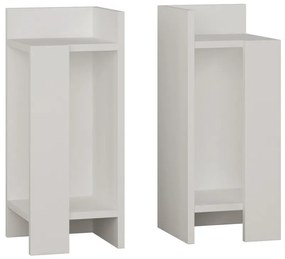 Nočný stolík Elos White, 2 ks