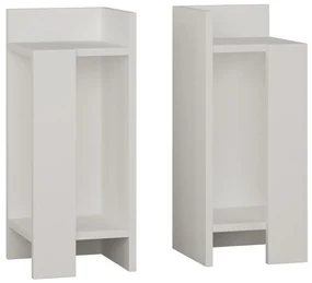 Nočný stolík Elos White, 2 ks