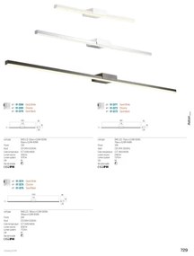 Redo 01-3271 - LED kúpeľňové osvetlenie zrkadla ASTON LED/18W/230V IP44 biela