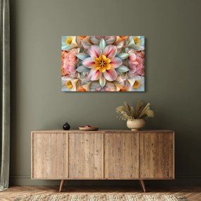 Obraz - Kaleidoskopický kvet (90x60 cm)
