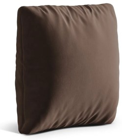 Hnedý zamatový vankúš na gauč Kemi – Cosmopolitan Design