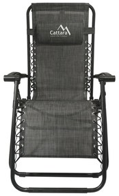 Cattara 13520 Skladacie ležadlo Alicante, antracit, 150 x 66 cm