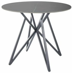 Jedálenský stôl Cyrano 90 cm, sivá / čierna