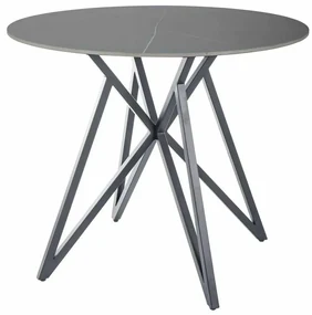 Jedálenský stôl Cyrano 90 cm, sivá / čierna
