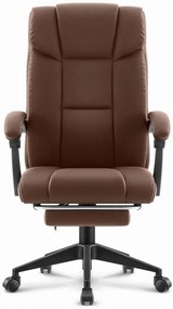 Kancelárske kreslo HC-1029 Brown s opierkou nôh