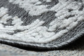 Koberec SOLE D3812 Ornament - ploské tkanie sivý / béžový