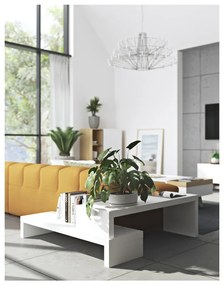 Biely variabilný stolík TemaHome Cliff Walnut